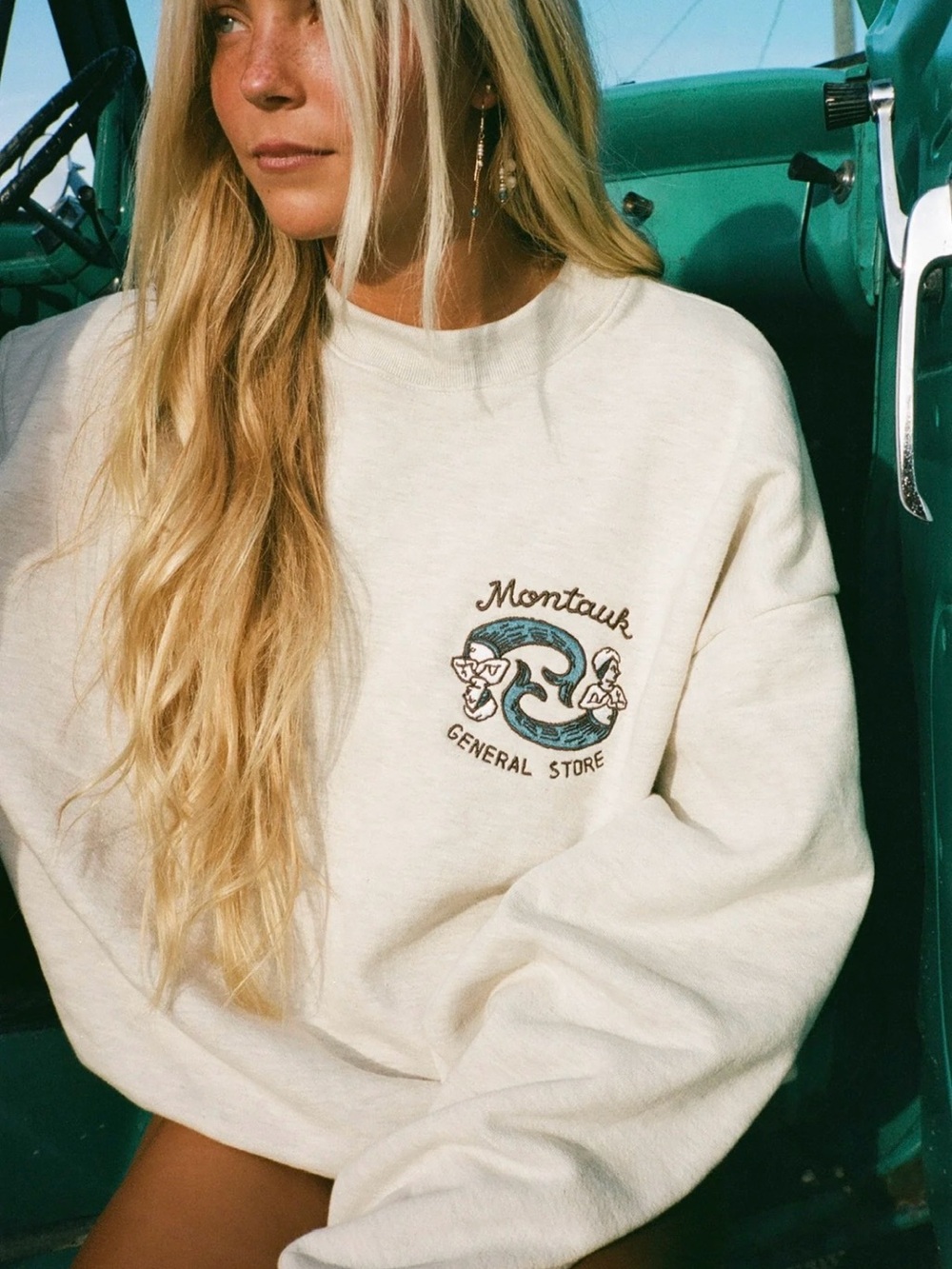Cream Logo Sweatshirt